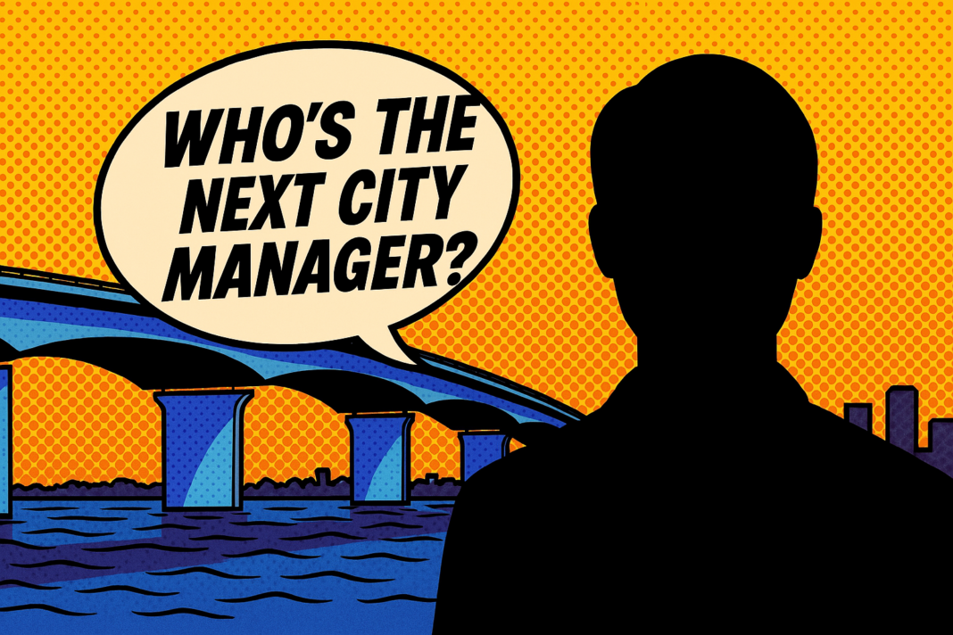 Sarasota City Manager Candidates: Names And Full Applications (With Background Checks) Silhouette with speech bubble: Who's the next city manager?